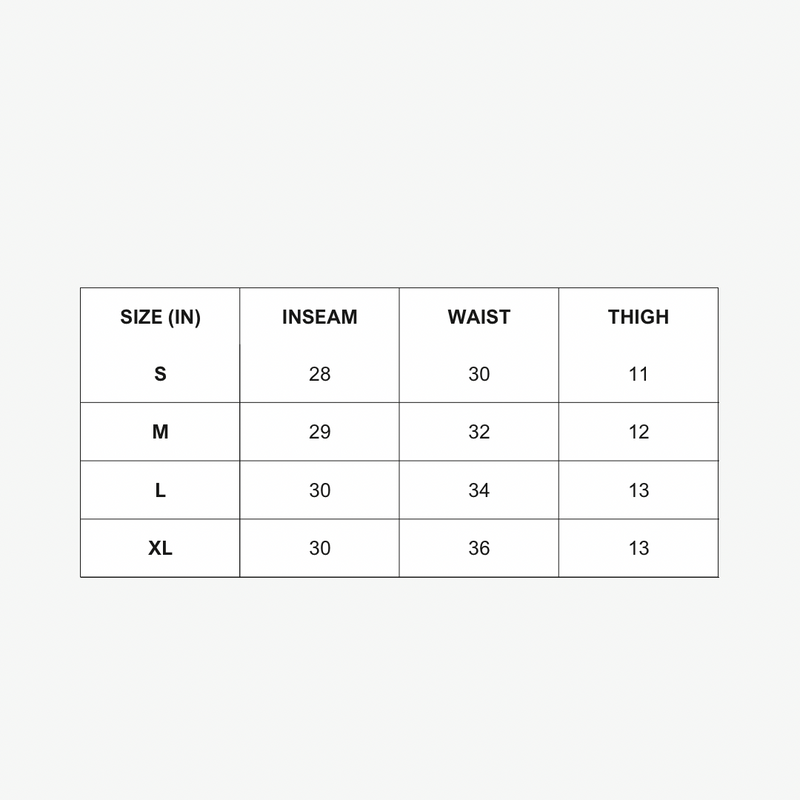 Size Chart for 
