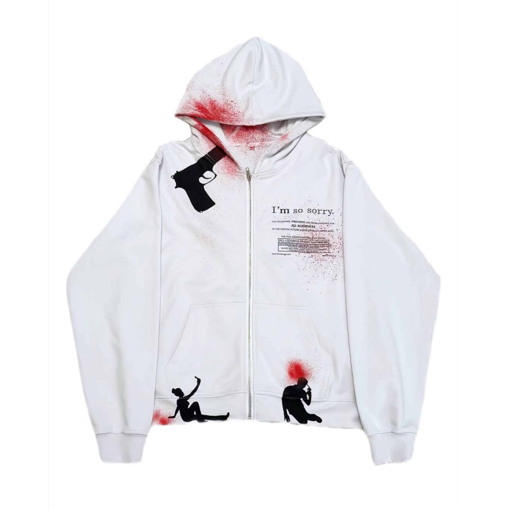 "FORGIVE ME" ZIPUP HOODIE